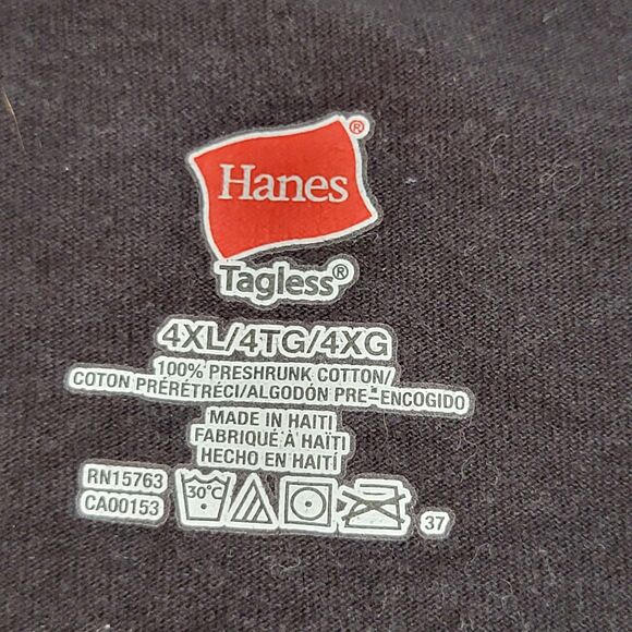 Hanes Big Dogs Graphic SS Tee "Born To Save Lives" Black - Size 4XL - Picture 5 of 5